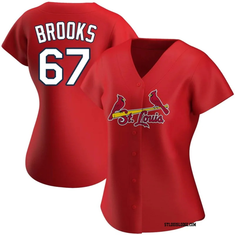 Women's St. Louis Cardinals Aaron Brooks Authentic Red Alternate Jersey