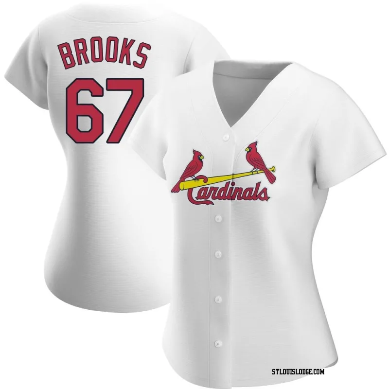 Women's St. Louis Cardinals Aaron Brooks Authentic White Home Jersey