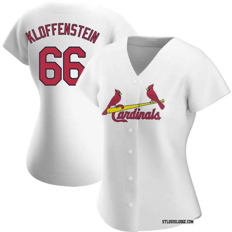 Women's St. Louis Cardinals Adam Kloffenstein Authentic White Home Jersey