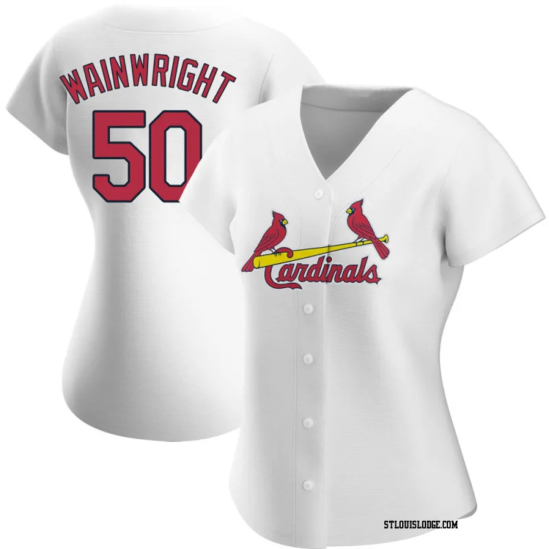 Women's St. Louis Cardinals Adam Wainwright Authentic White Home Jersey