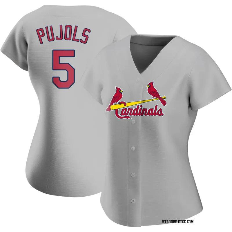 Women's St. Louis Cardinals Albert Pujols Authentic Gray Road Jersey