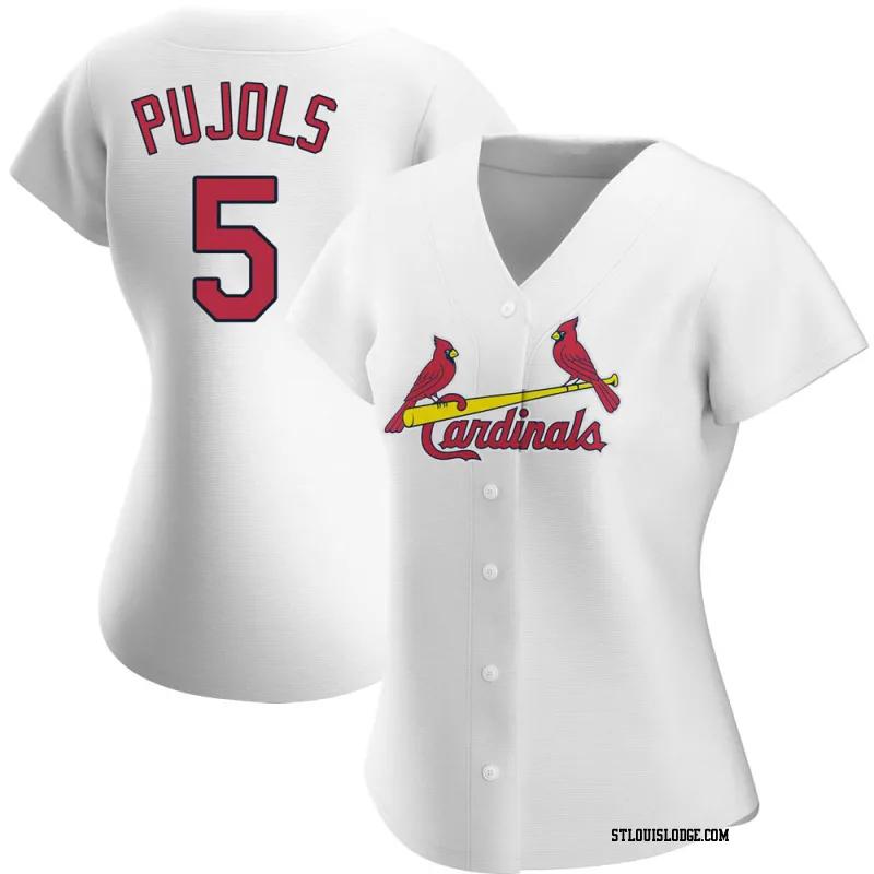 Women's St. Louis Cardinals Albert Pujols Authentic White Home Jersey