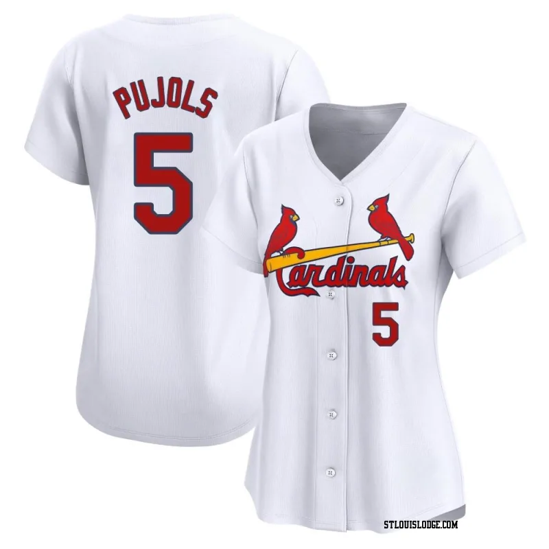 Women's St. Louis Cardinals Albert Pujols Limited White Home Jersey