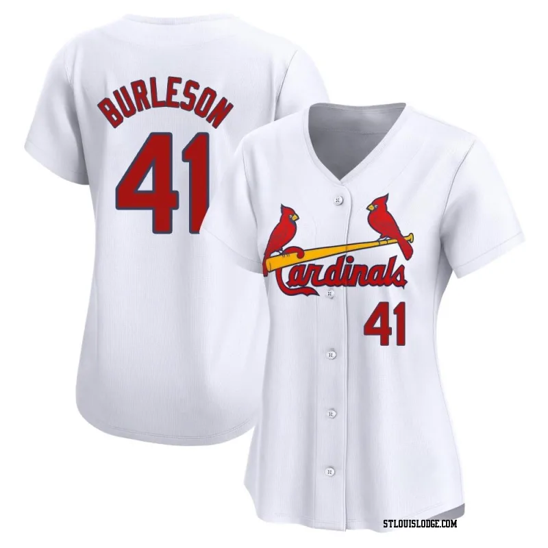 Women's St. Louis Cardinals Alec Burleson Limited White Home Jersey