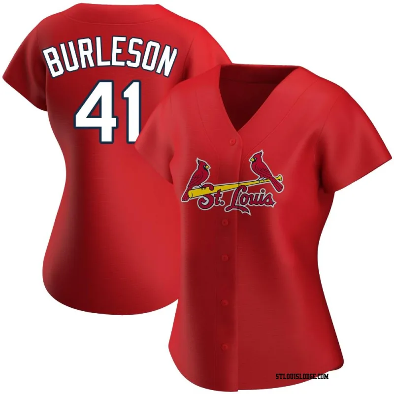 Women's St. Louis Cardinals Alec Burleson Replica Red Alternate Jersey