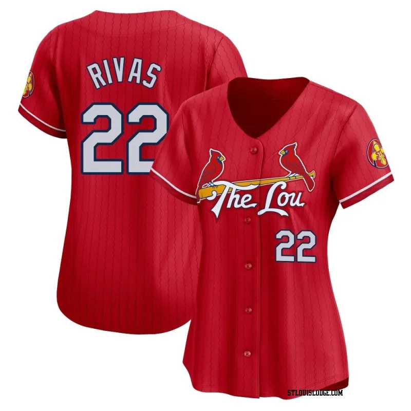 Women's St. Louis Cardinals Alfonso Rivas Limited Red 2024 City Connect Jersey