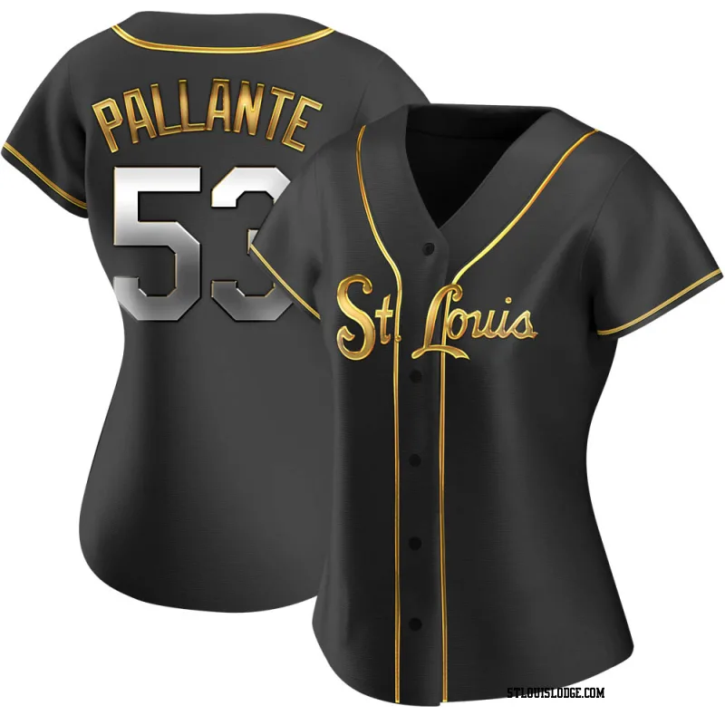 Women's St. Louis Cardinals Andre Pallante Replica Black Golden Alternate Jersey