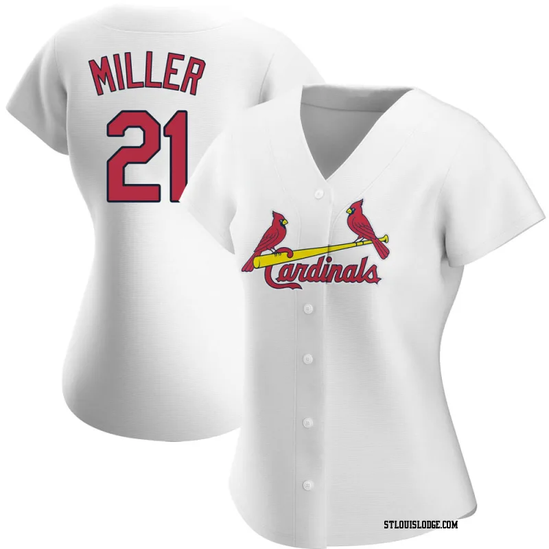 Women's St. Louis Cardinals Andrew Miller Authentic White Home Jersey