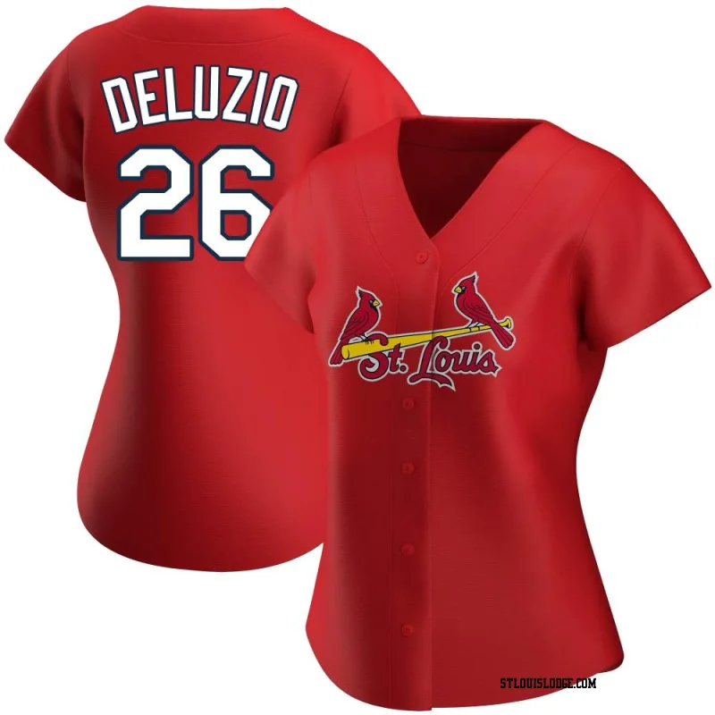 Women's St. Louis Cardinals Ben DeLuzio Authentic Red Alternate Jersey