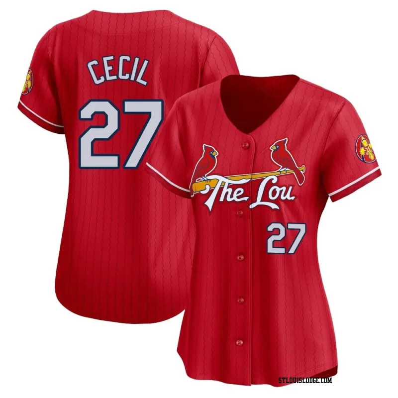 Women's St. Louis Cardinals Brett Cecil Limited Red 2024 City Connect Jersey