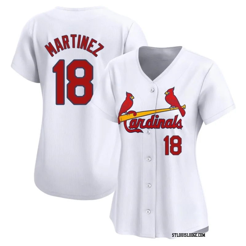 Women's St. Louis Cardinals Carlos Martinez Limited White Home Jersey