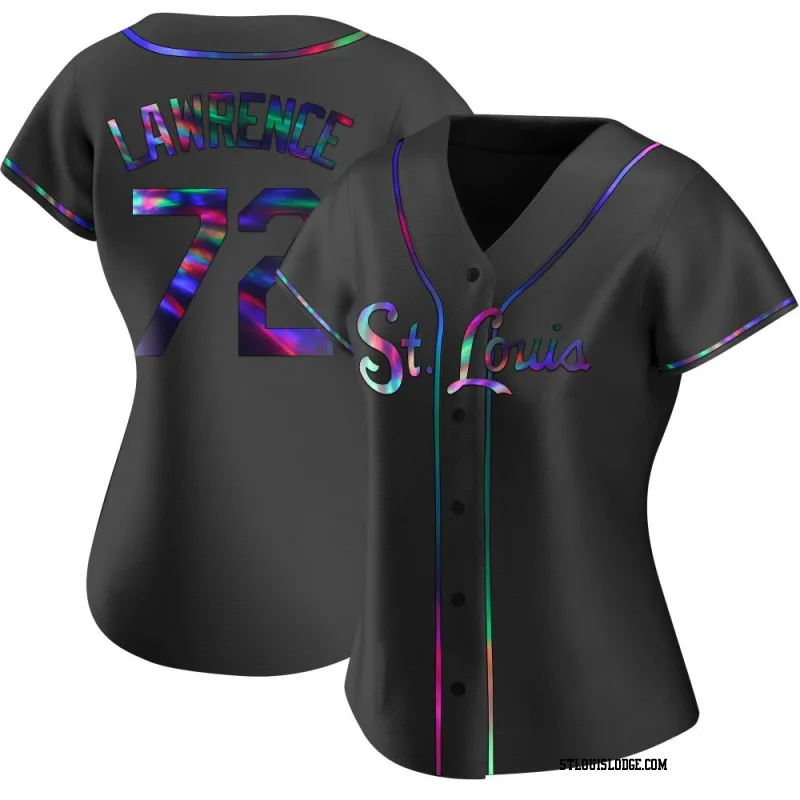 Women's St. Louis Cardinals Casey Lawrence Replica Black Holographic Alternate Jersey