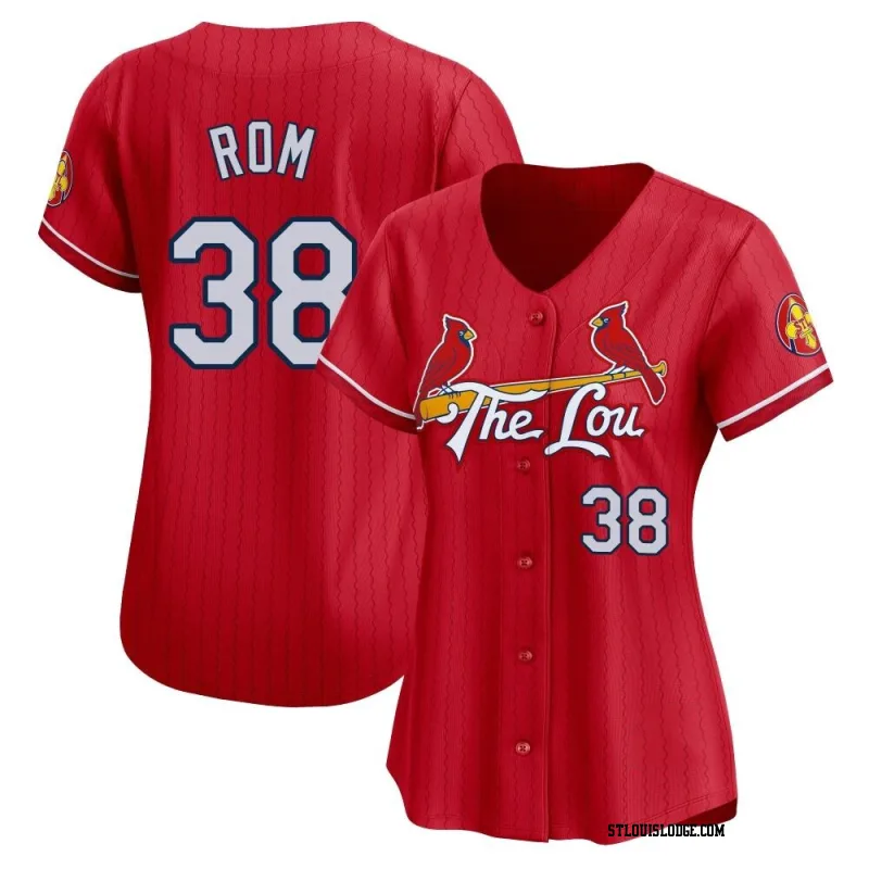 Women's St. Louis Cardinals Drew Rom Limited Red 2024 City Connect Jersey