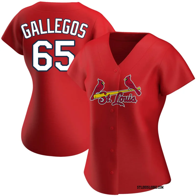 Women's St. Louis Cardinals Giovanny Gallegos Authentic Red Alternate Jersey