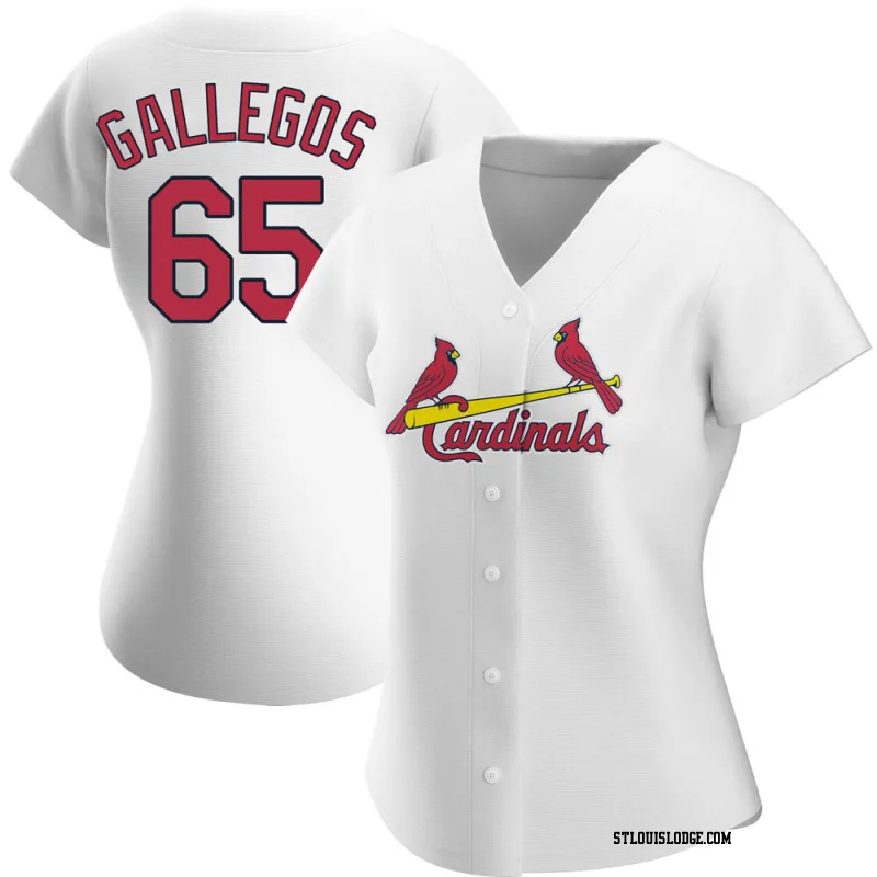 Women's St. Louis Cardinals Giovanny Gallegos Authentic White Home Jersey