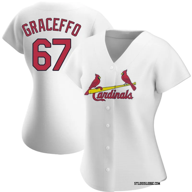 Women's St. Louis Cardinals Gordon Graceffo Authentic White Home Jersey