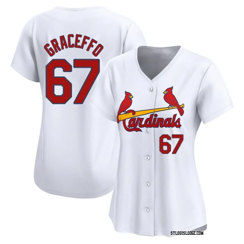 Women's St. Louis Cardinals Gordon Graceffo Limited White Home Jersey