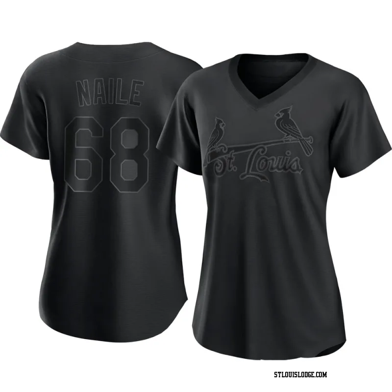 Women's St. Louis Cardinals James Naile Replica Black Pitch Fashion Jersey