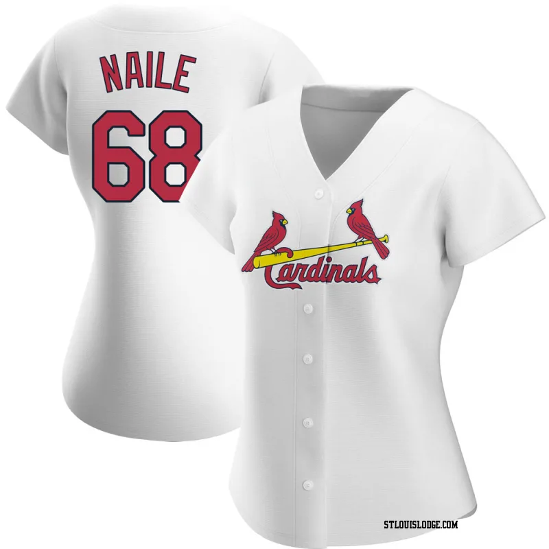 Women's St. Louis Cardinals James Naile Replica White Home Jersey