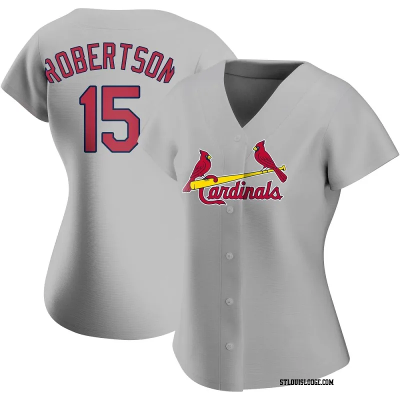 Women's St. Louis Cardinals Kramer Robertson Replica Gray Road Jersey