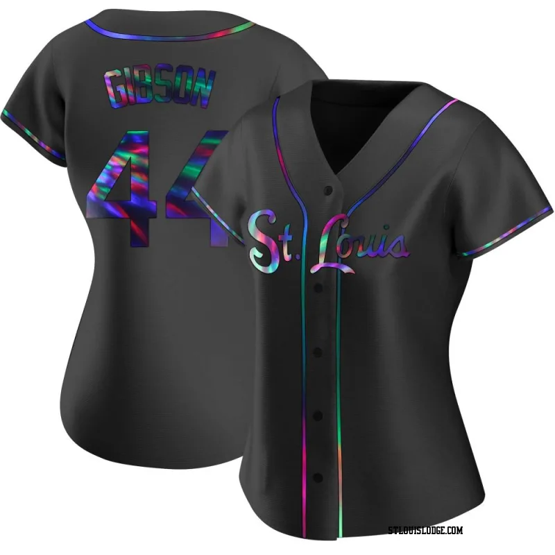 Women's St. Louis Cardinals Kyle Gibson Replica Black Holographic Alternate Jersey