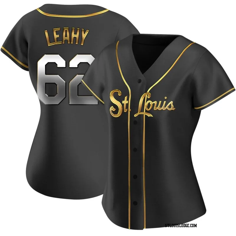 Women's St. Louis Cardinals Kyle Leahy Replica Black Golden Alternate Jersey