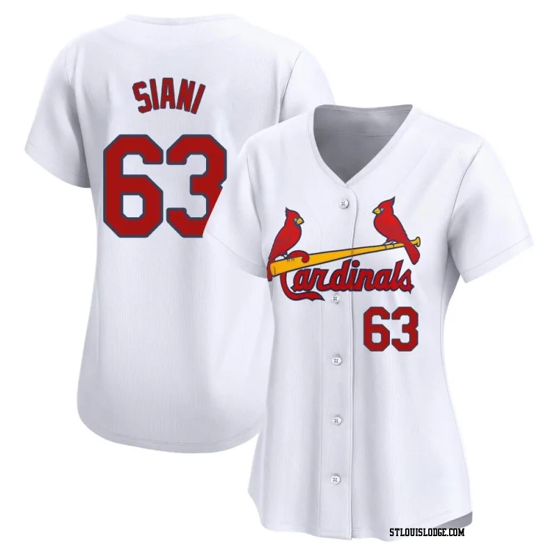 Women's St. Louis Cardinals Michael Siani Limited White Home Jersey