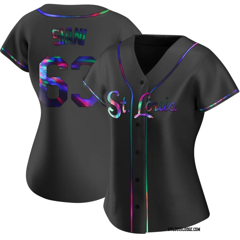 Women's St. Louis Cardinals Michael Siani Replica Black Holographic Alternate Jersey