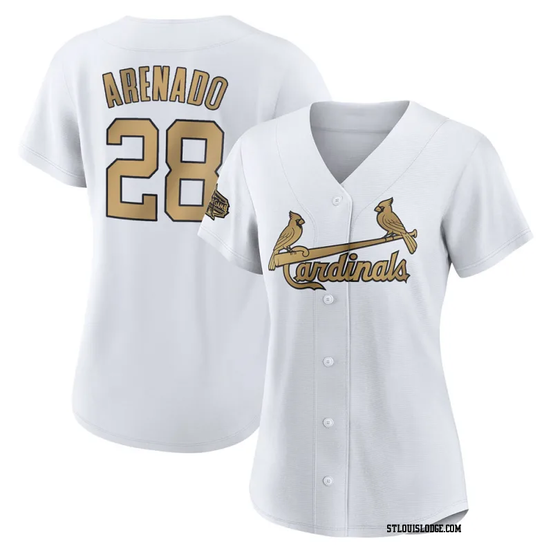 Women's St. Louis Cardinals Nolan Arenado Authentic White 2022 All-Star Game Jersey