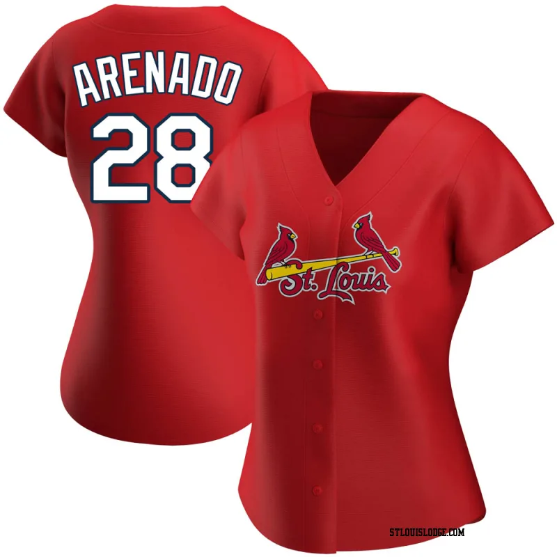 Women's St. Louis Cardinals Nolan Arenado Replica Red Alternate Jersey