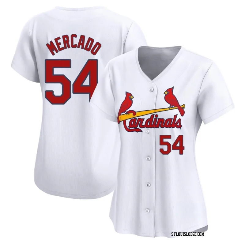 Women's St. Louis Cardinals Oscar Mercado Limited White Home Jersey