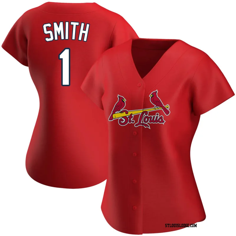 Women's St. Louis Cardinals Ozzie Smith Authentic Red Alternate Jersey