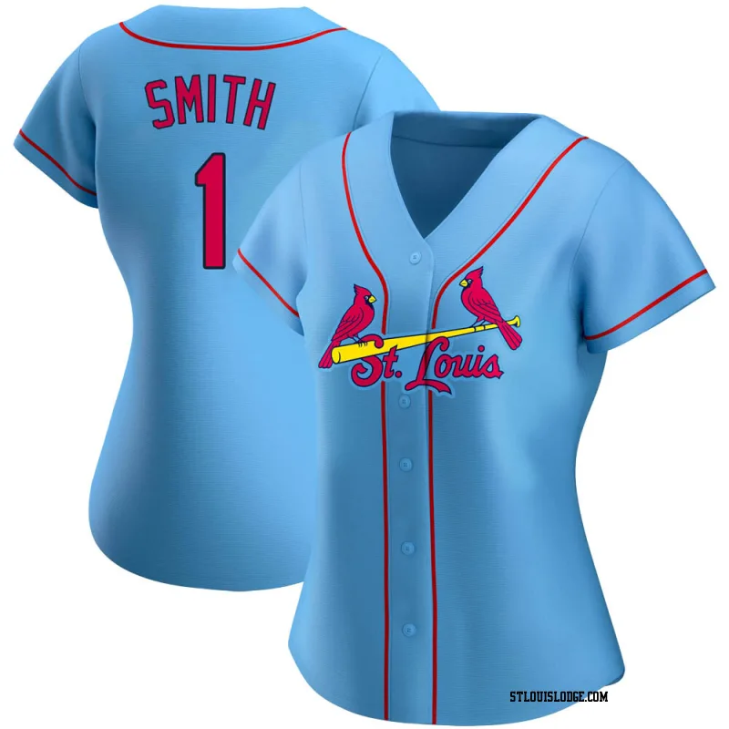 Women's St. Louis Cardinals Ozzie Smith Replica Light Blue Alternate Jersey