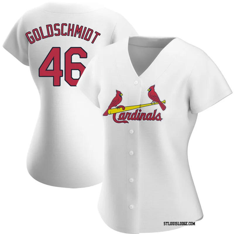 Women's St. Louis Cardinals Paul Goldschmidt Authentic White Home Jersey