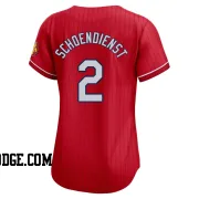 Women's St. Louis Cardinals Red Schoendienst Limited Red 2024 City Connect Jersey