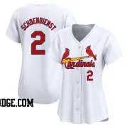 Women's St. Louis Cardinals Red Schoendienst Limited White Home Jersey