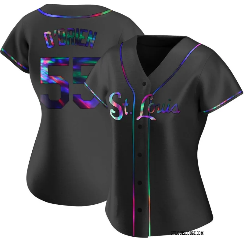 Women's St. Louis Cardinals Riley O'Brien Replica Black Holographic Alternate Jersey