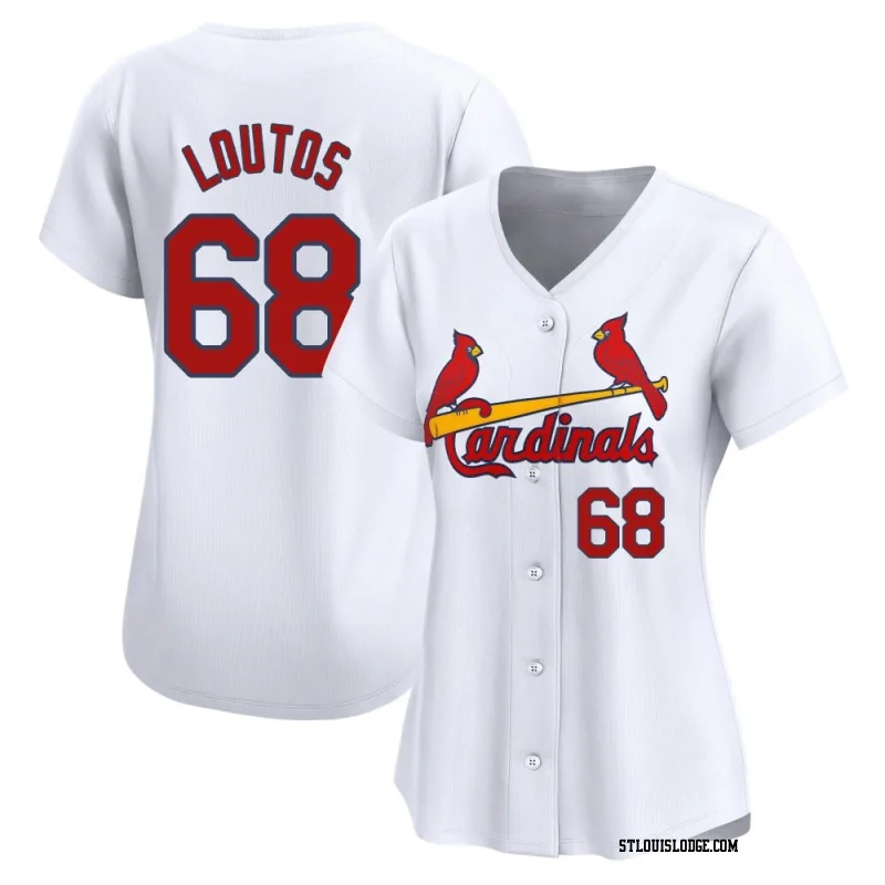 Women's St. Louis Cardinals Ryan Loutos Limited White Home Jersey