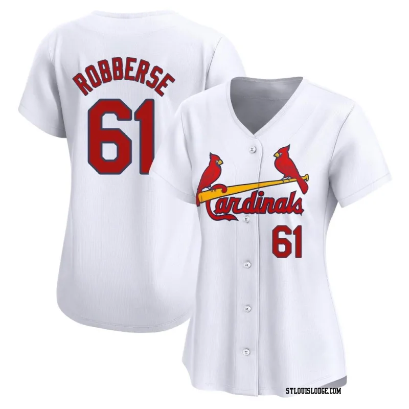 Women's St. Louis Cardinals Sem Robberse Limited White Home Jersey