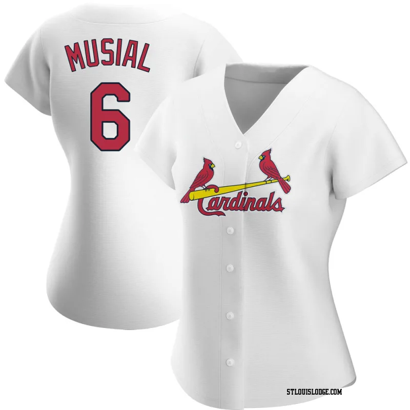 Women's St. Louis Cardinals Stan Musial Authentic White Home Jersey