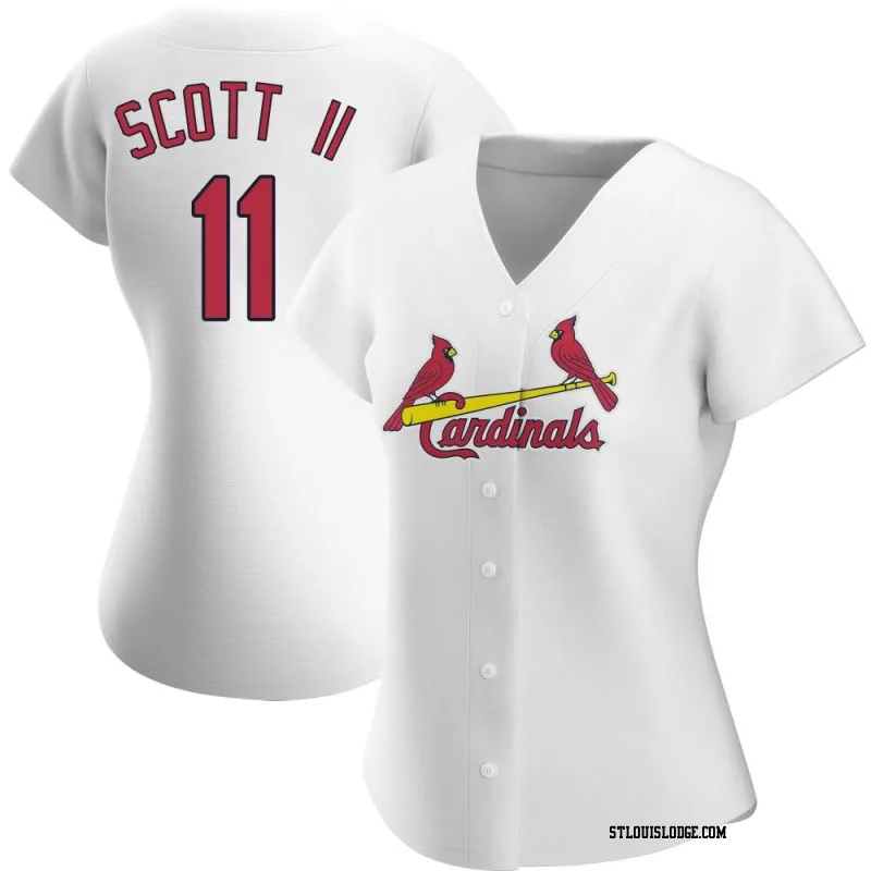 Women's St. Louis Cardinals Victor Scott II Authentic White Home Jersey