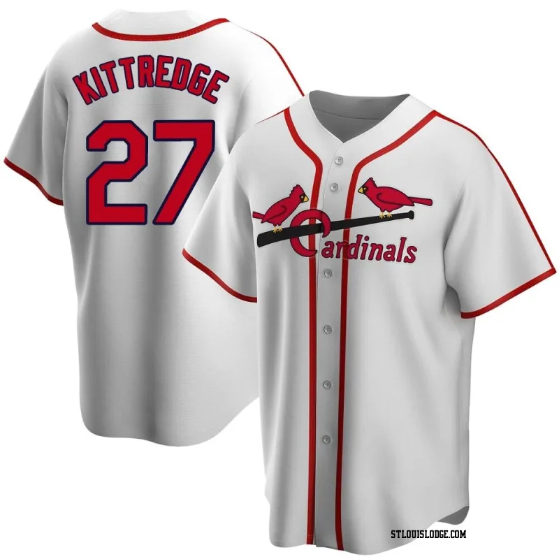 Youth St. Louis Cardinals Andrew Kittredge White Home Cooperstown Collection Jersey