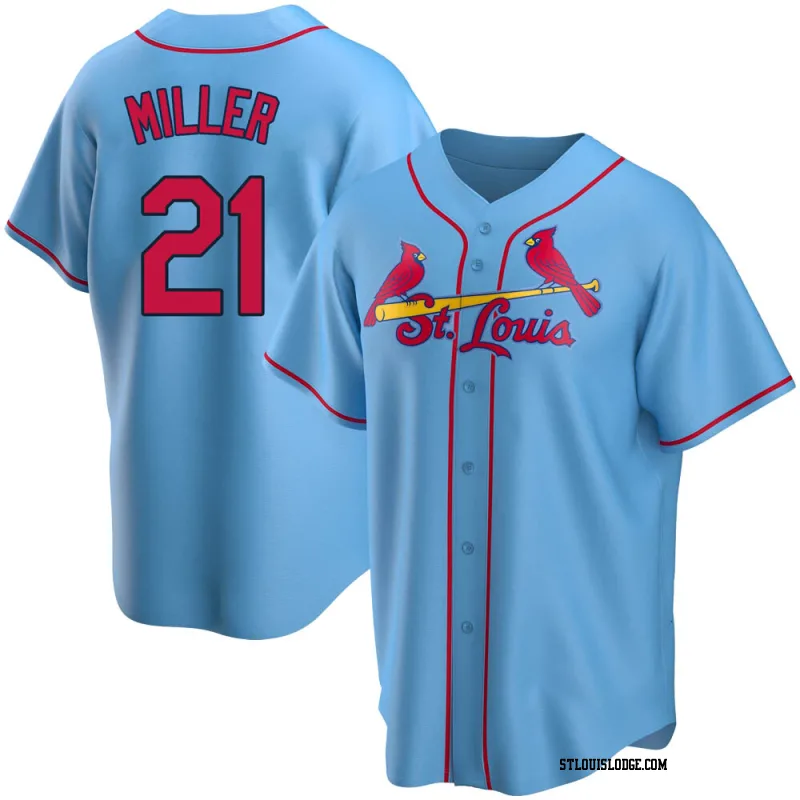 Youth St. Louis Cardinals Andrew Miller Replica Light Blue Alternate Jersey