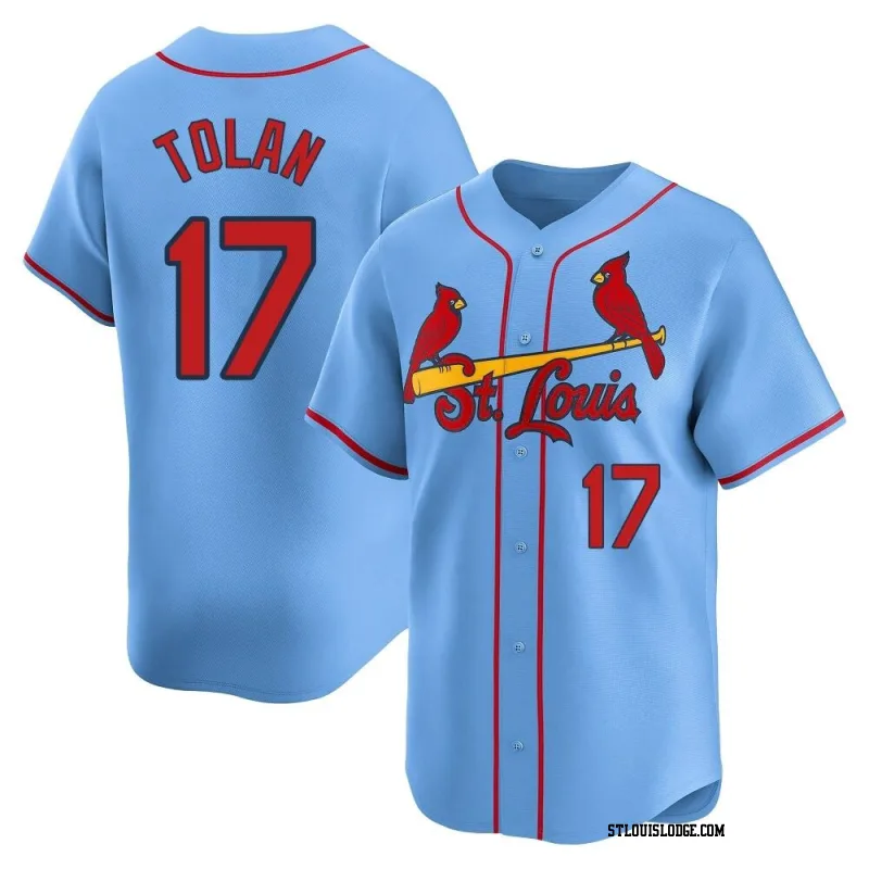 Youth St. Louis Cardinals Bobby Tolan Limited Light Blue Alternate Jersey