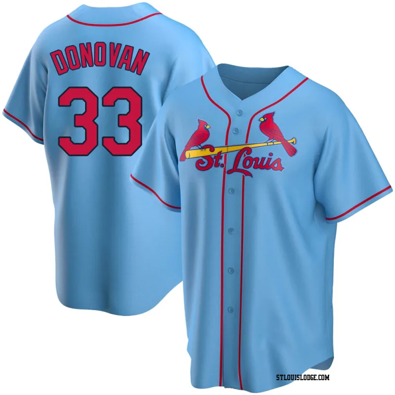 Youth St. Louis Cardinals Brendan Donovan Replica Light Blue Alternate Jersey