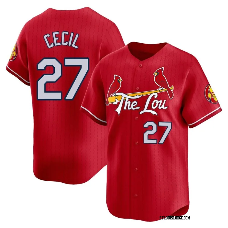 Youth St. Louis Cardinals Brett Cecil Limited Red 2024 City Connect Jersey