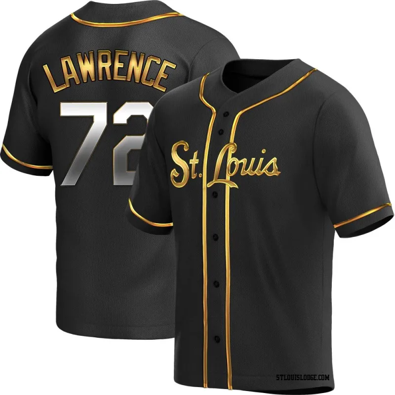 Youth St. Louis Cardinals Casey Lawrence Replica Black Golden Alternate Jersey