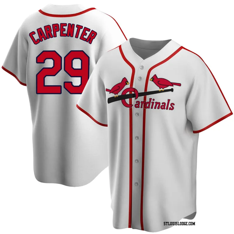 Youth St. Louis Cardinals Chris Carpenter White Home Cooperstown Collection Jersey