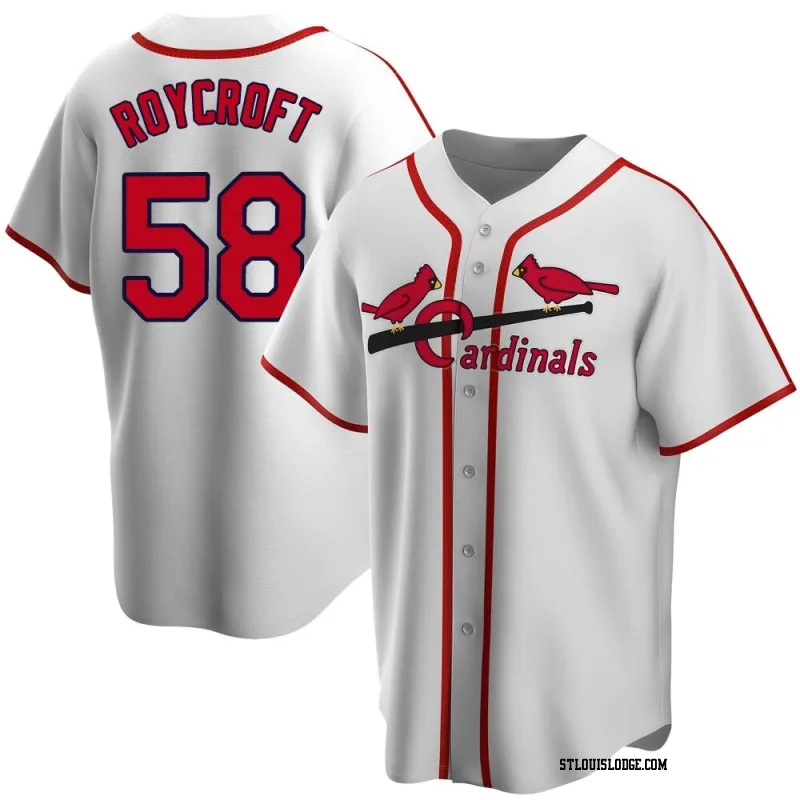 Youth St. Louis Cardinals Chris Roycroft White Home Cooperstown Collection Jersey