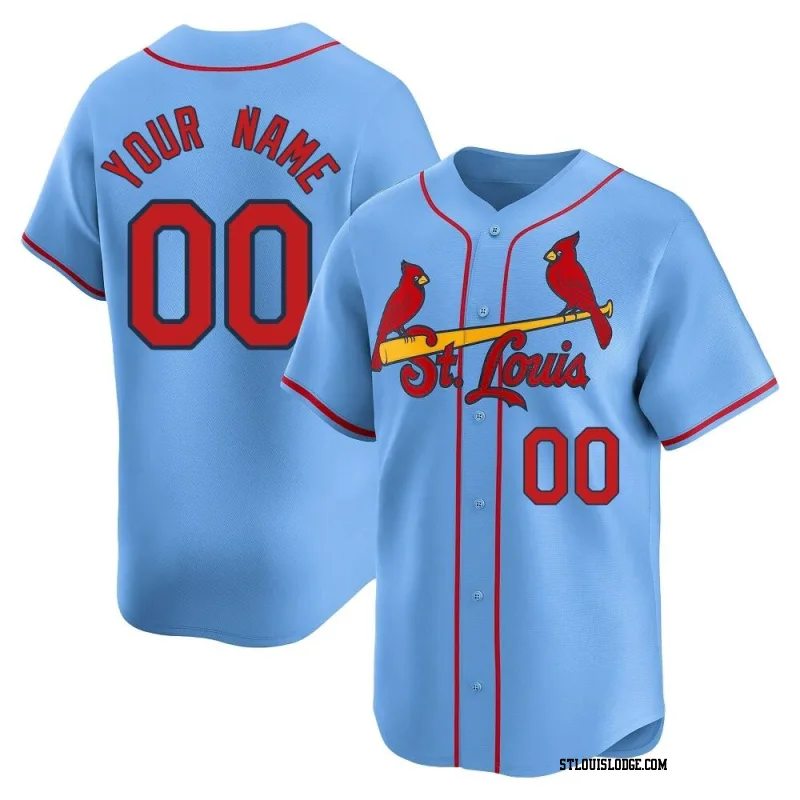 Youth St. Louis Cardinals Custom Limited Light Blue Alternate Jersey